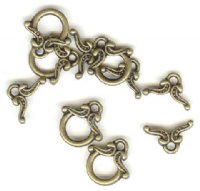 5 13mm Antique Gold Bow Toggles